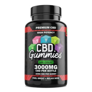 Hemp Bombs, High Potency CBD Gummies, Isolate THC-Free, 100ct, 3000mg CBD